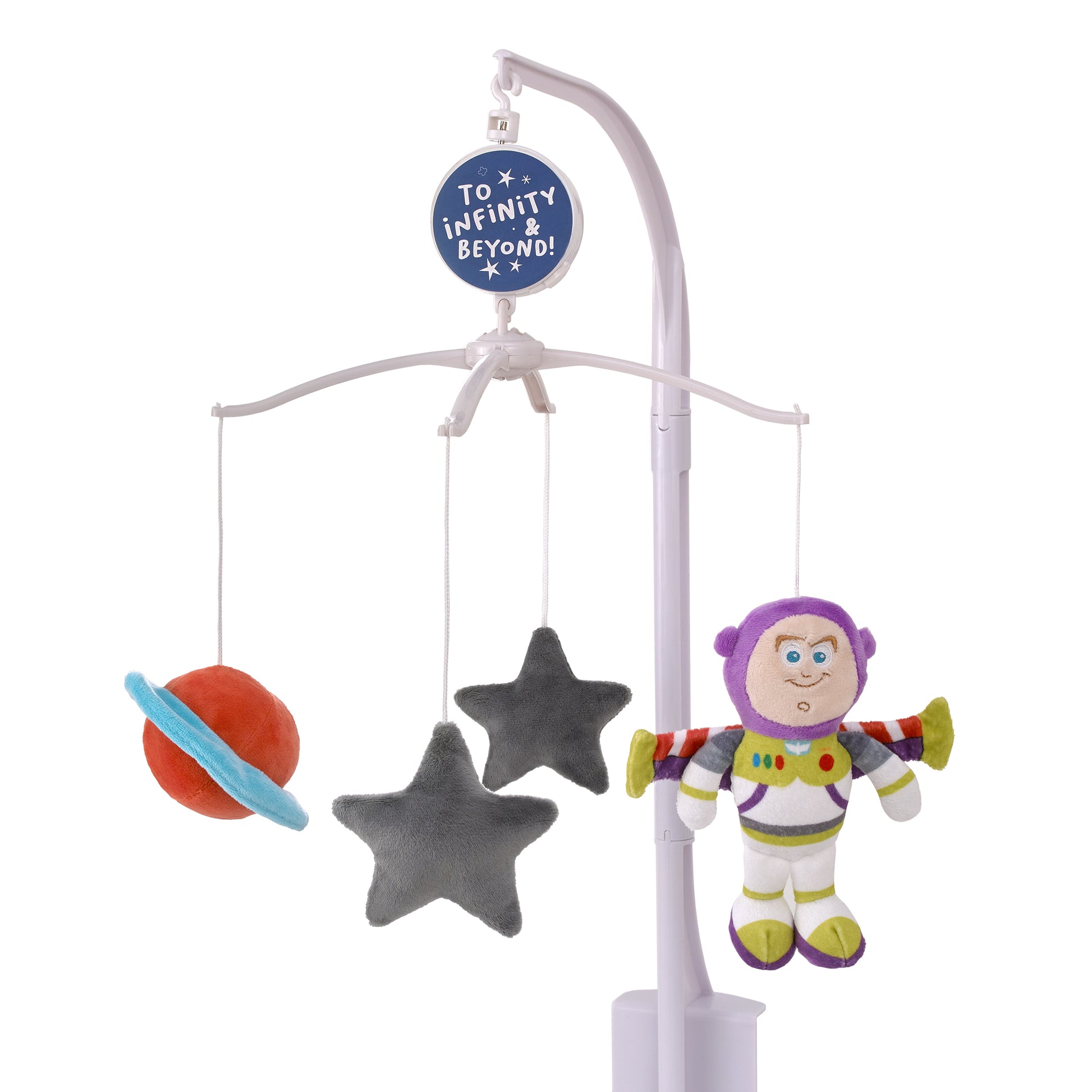 NoJo Disney Toy Story Outta This World Multi Colored Buzz Lightyear, Stars, and Planet Musical Mobile