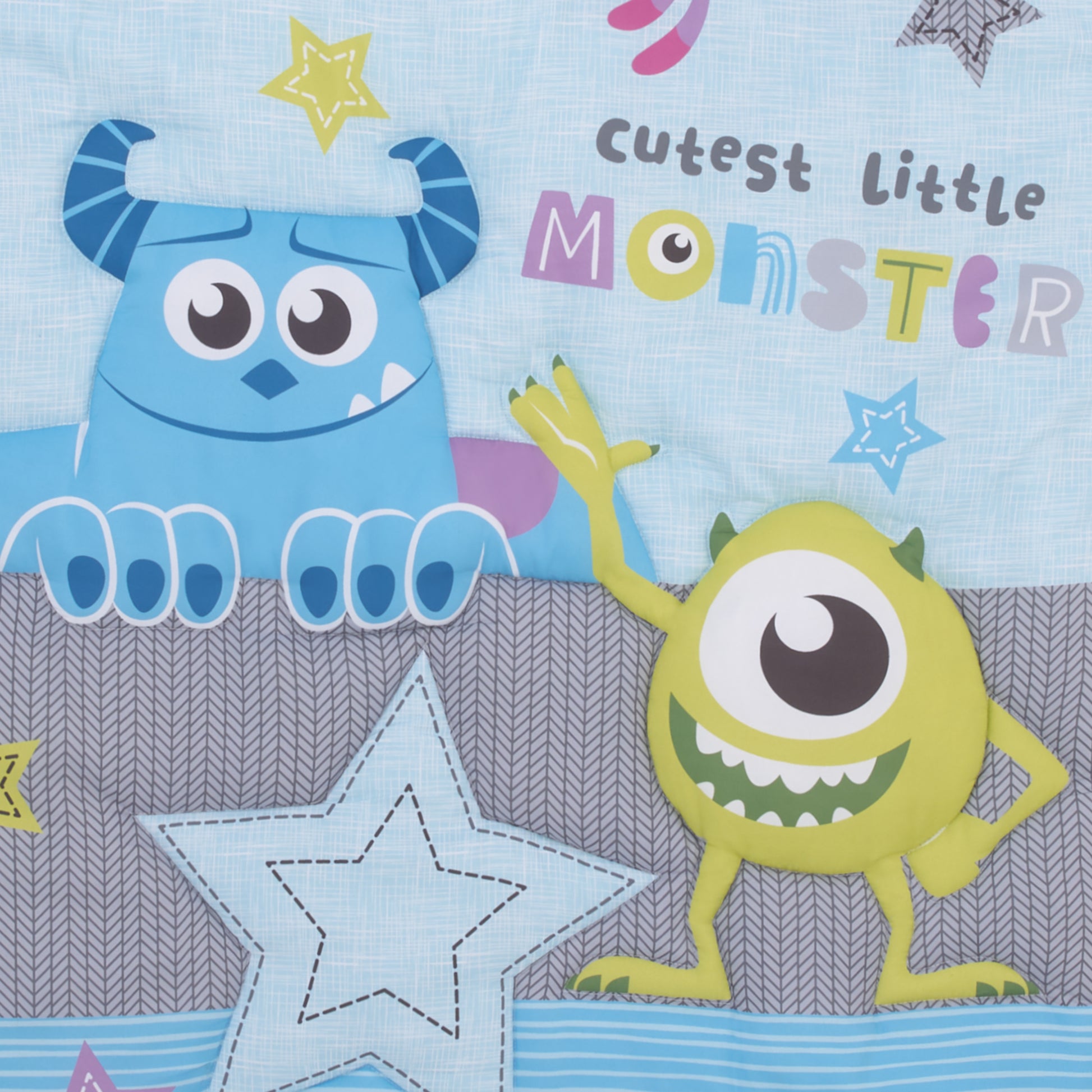 monsters inc bed Disney Monsters, Inc. Cutest Little Monster 3 Piece Crib Bedding Set
