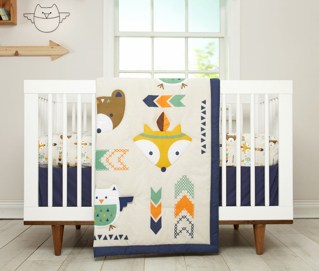 Little Love by NoJo Aztec 2 Pk Crib Sheet