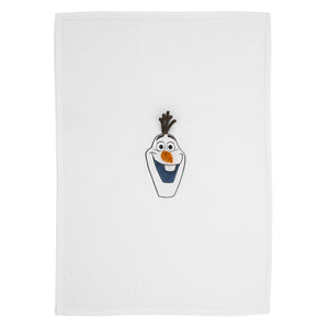Disney Frozen Winter Cheer White, Orange, Brown Olaf Character Shaped Blanket
