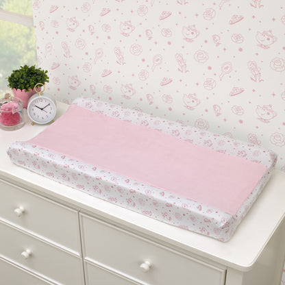 Disney Make A Wish Princess Pink and White Super Soft Changing Pad Cover