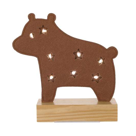 Little Love by NoJo Brown Bear Lighted Nursery Décor