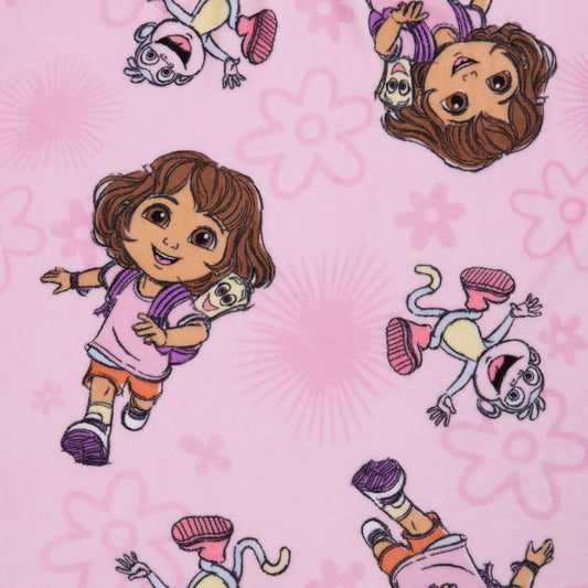 NoJo Dora Adventure Awaits Toddler Blanket, Pink
