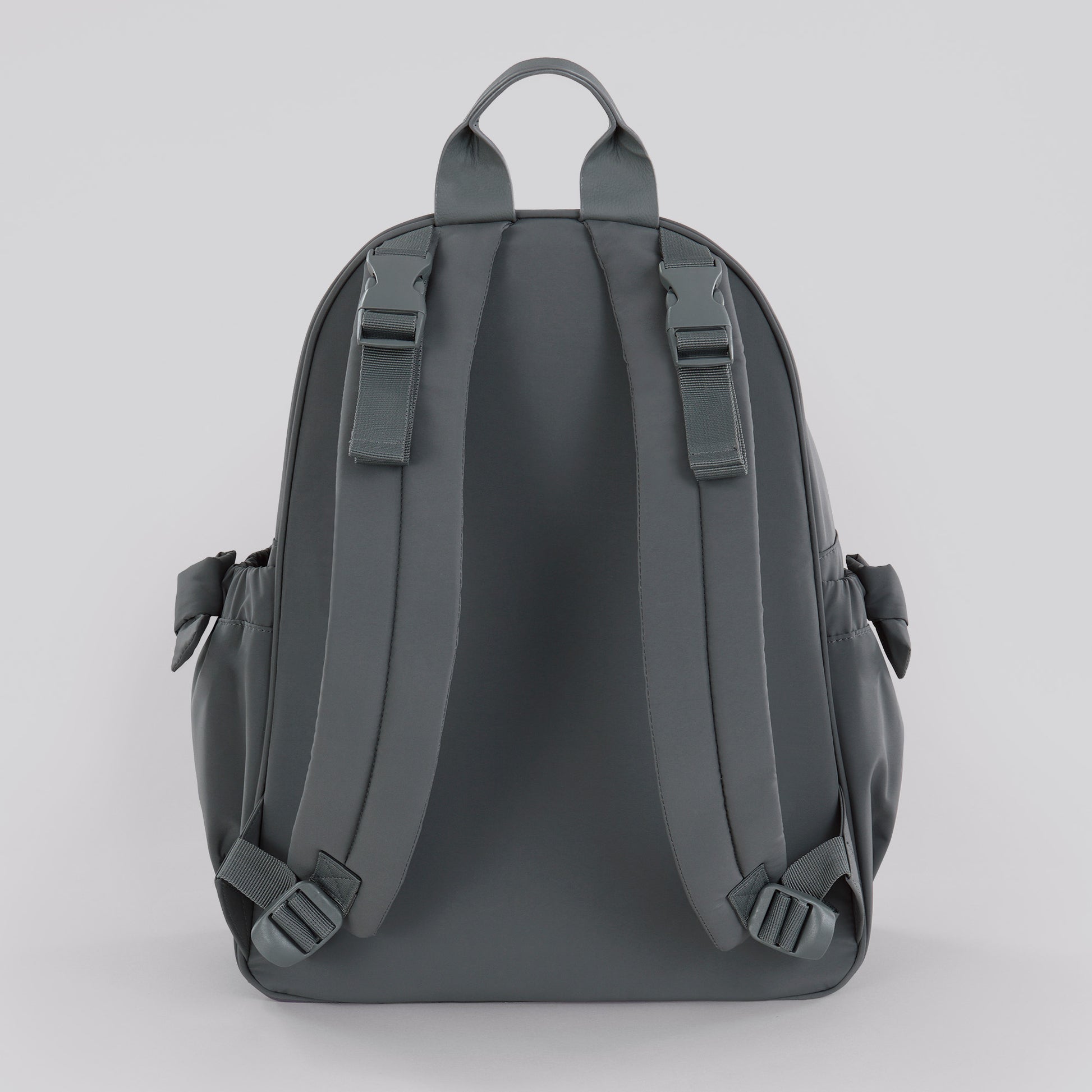 Motherhood Gathered Pocket Backpack Diaper Bag, Gray