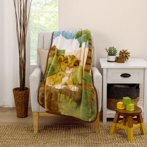 NoJo Disney Lion King Urban Jungle Luxury Plush Throw Blanket