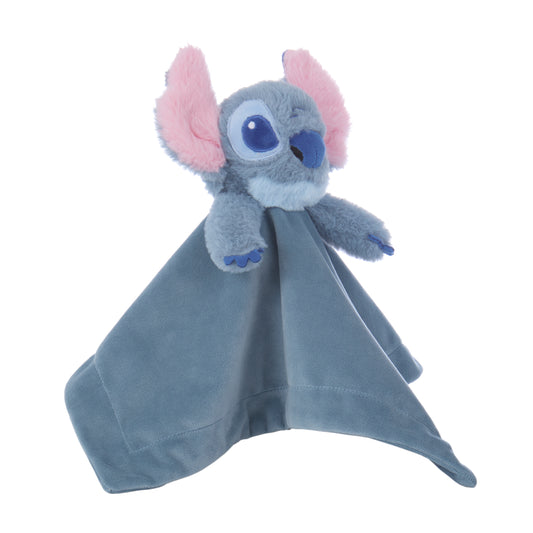 NoJo Disney Stitch Security Baby Blanket, Blue and Pink
