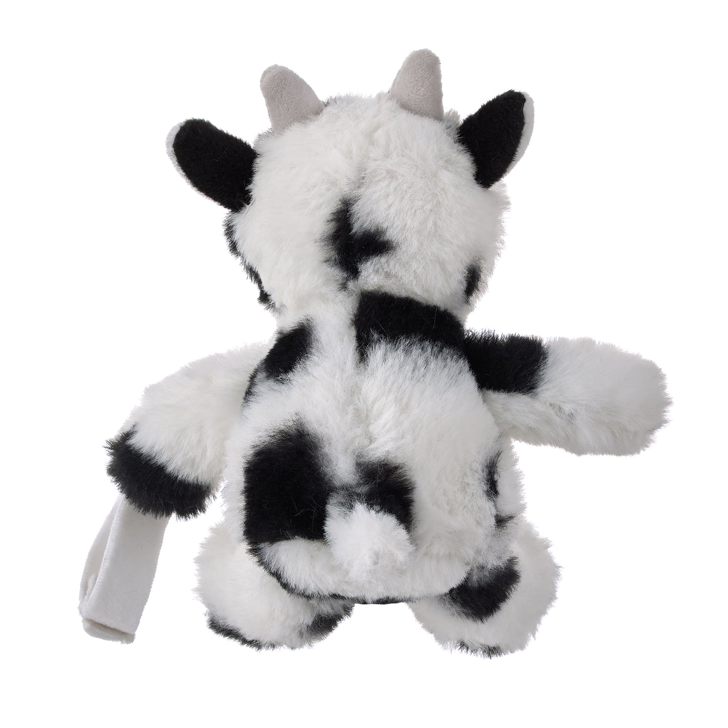 Little Love by NoJo Cow Shaped Black and White Plush Pacifier Buddy