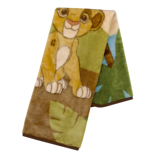 NoJo Disney Lion King Urban Jungle Luxury Plush Throw Blanket