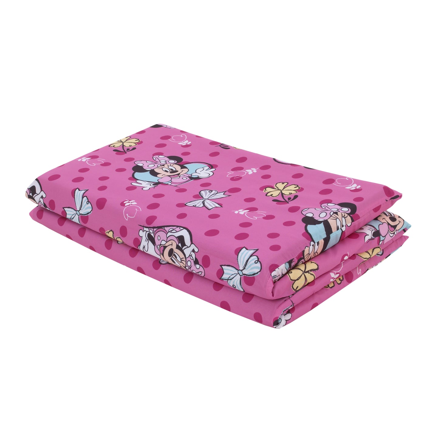 Disney Minnie Mouse Pink and Aqua Preschool Nap Pad Sheet