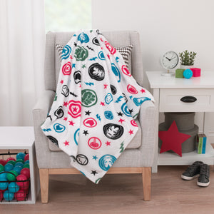 Marvel The Avengers Red, White, and Blue Super Soft Baby Blanket