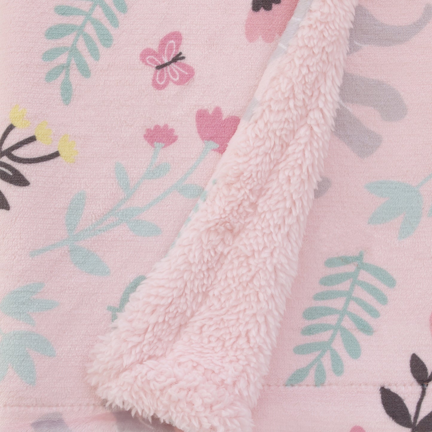 Carter's Floral Elephant Pink Super Soft Baby Blanket