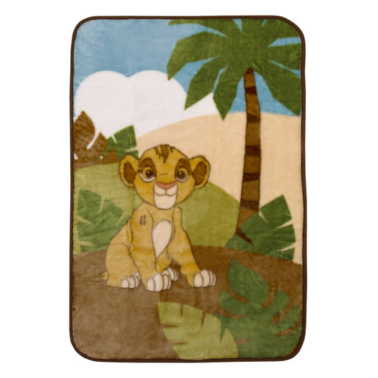 NoJo Disney Lion King Urban Jungle Luxury Plush Throw Blanket
