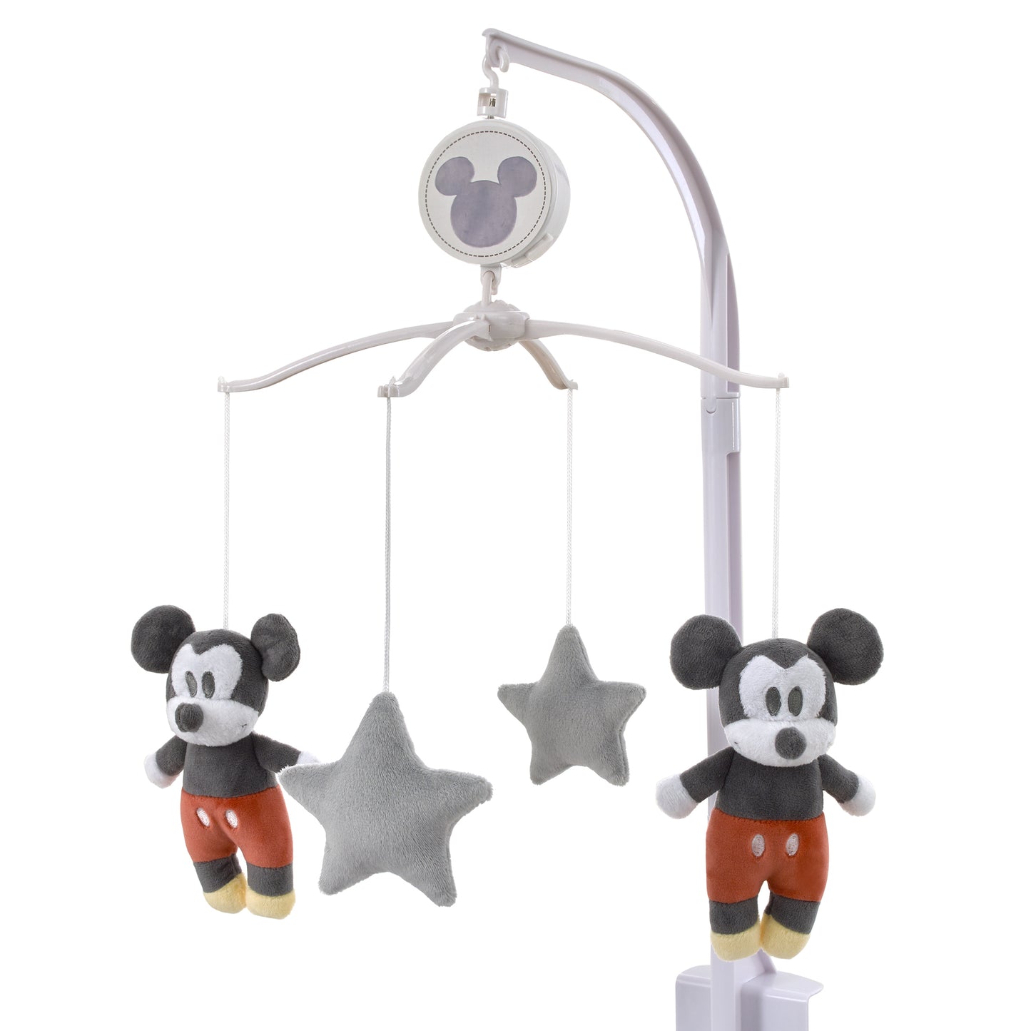 Disney Mighty Mickey Mouse and Grey Stars Plush Musical Mobile