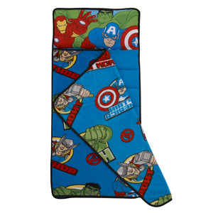 Marvel The Avengers I Am A Hero Blue, Green, Red, and Yellow Toddler Nap Mat