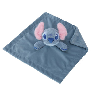 NoJo Disney Stitch Security Baby Blanket, Blue and Pink