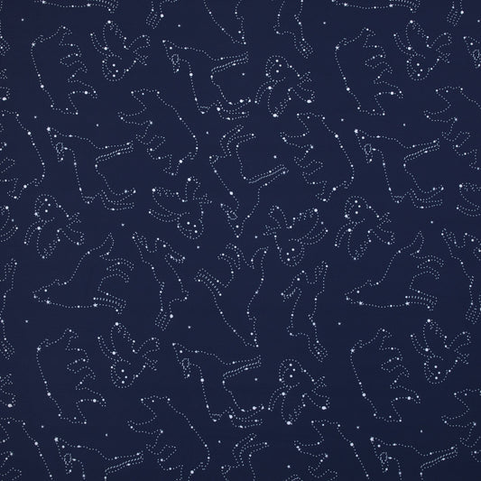 NoJo Super Soft Navy and White Cosmic Constellations Nursery Mini Crib Fitted Sheet