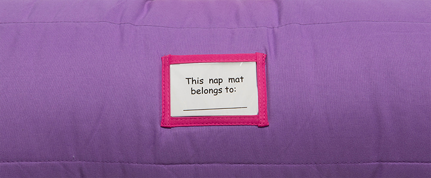 NoJo Little Princess Toddler Nap Mat - Includes Attached Pillow and Fleece Blanket