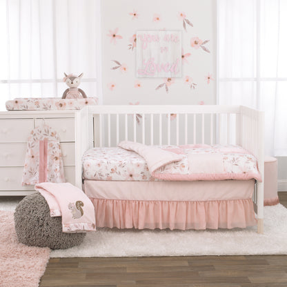 Little Love by NoJo You are so Loved Pink and White Square Wood Nursery Wall Décor
