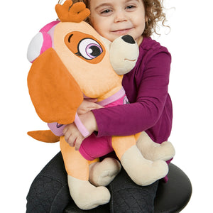 NoJo Paw Patrol Skye Plush Toddler Cuddle Pillow Pink and Tan