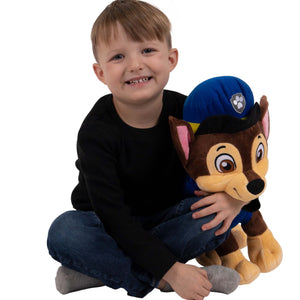 NoJo Paw Patrol Chase Plush Toddler Cuddle Pillow Blue and Brown