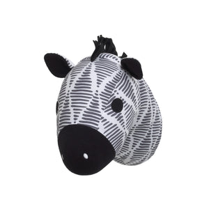 NoJo Zebra Head Printed Wall DÃƒÆ’Ã‚Â©cor - Black/White/Grey