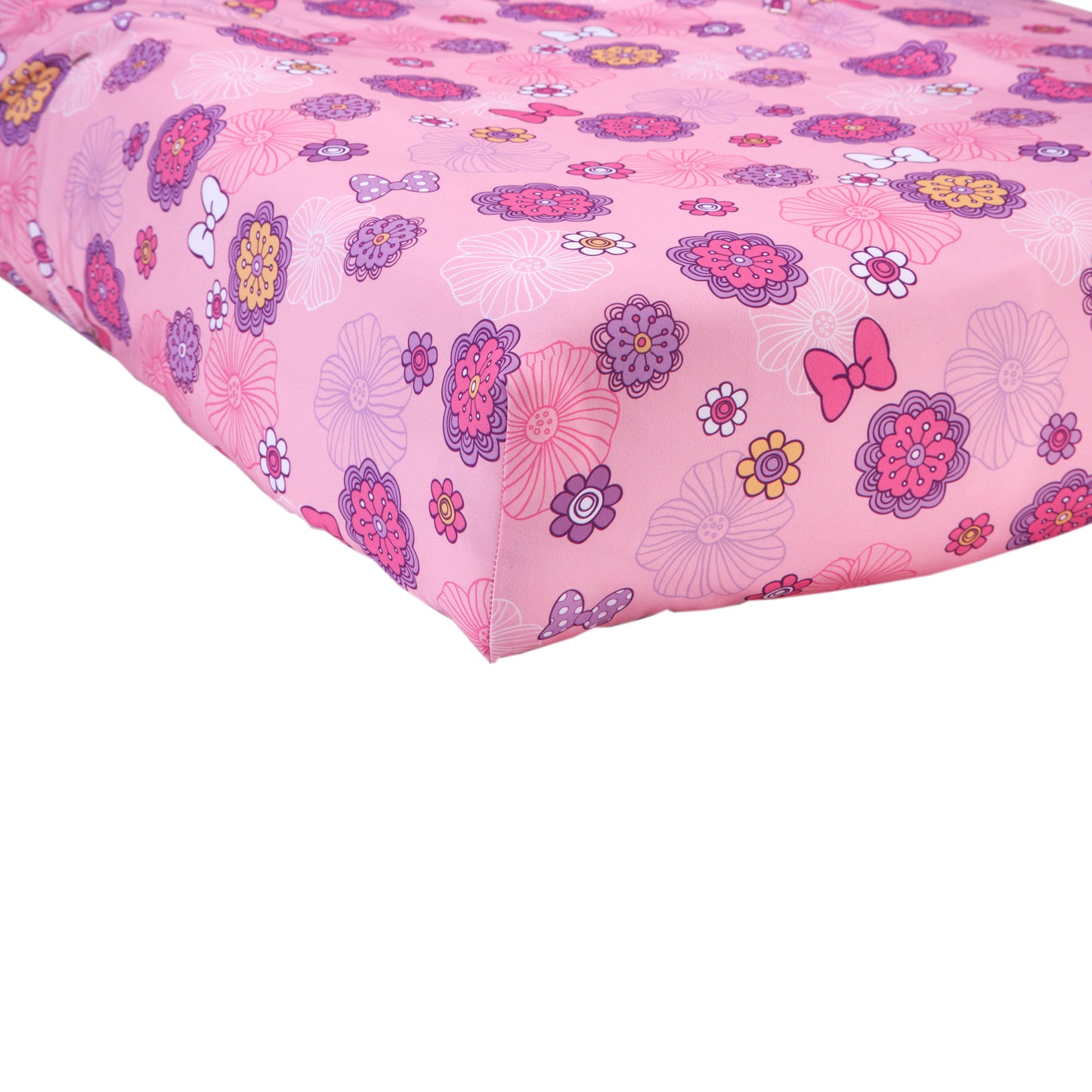 Disney Minnie Mouse Fluttery Friends  4 Piece Toddler Bed Set in Lavender and Pink