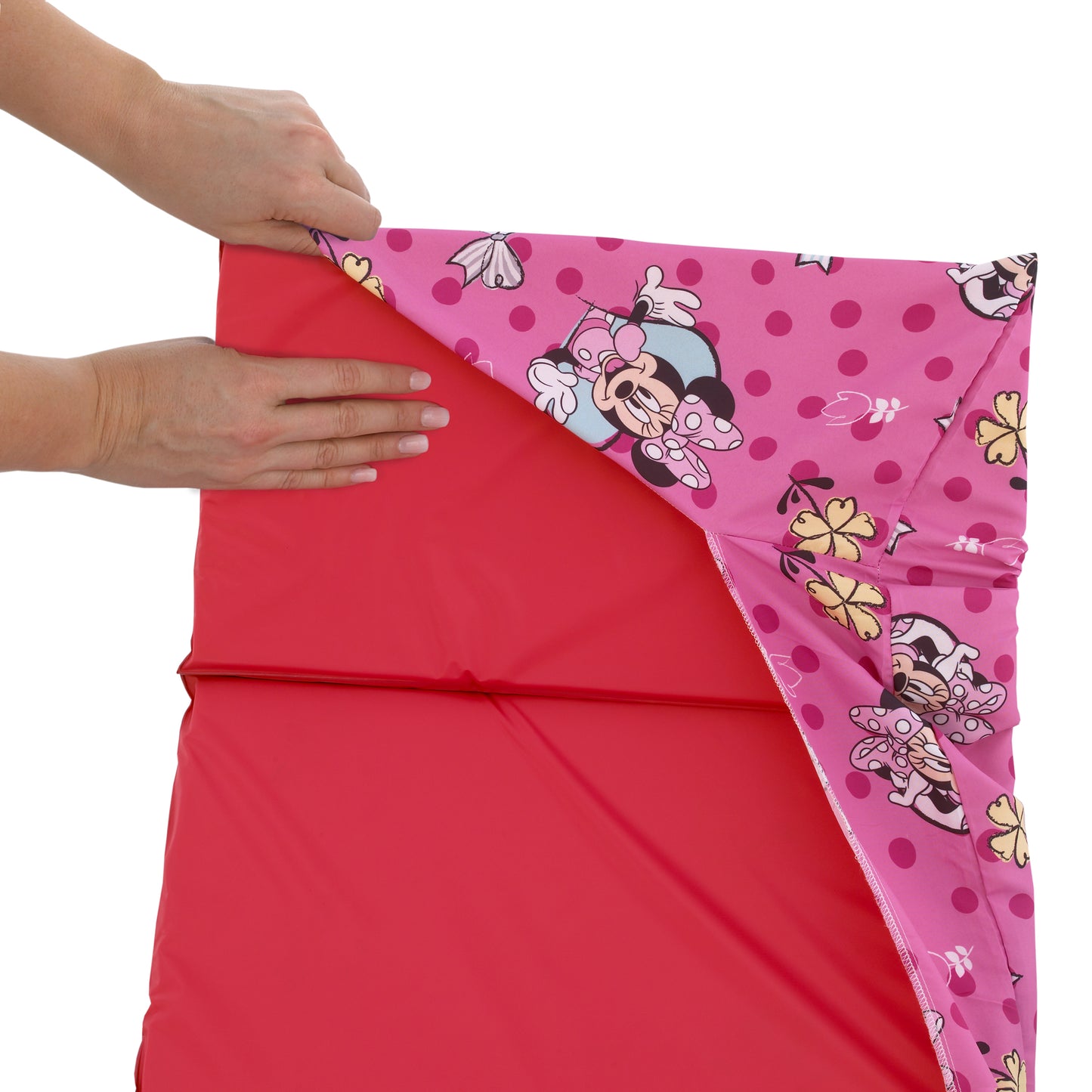 Disney Minnie Mouse Pink and Aqua Preschool Nap Pad Sheet