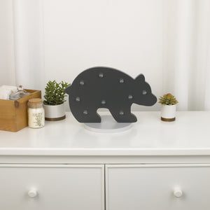 NoJo - Grey Bear Shaped Lighted Nursery DÃƒÂ©cor