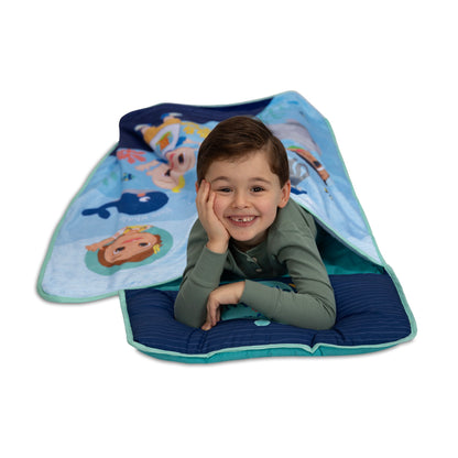 NoJo CoComelon "Love The Ocean" Toddler Nap Mat, Blue