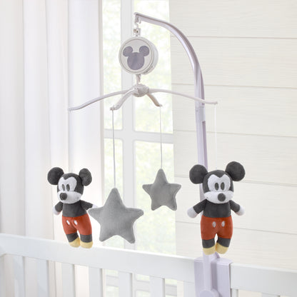 Disney Mighty Mickey Mouse and Grey Stars Plush Musical Mobile