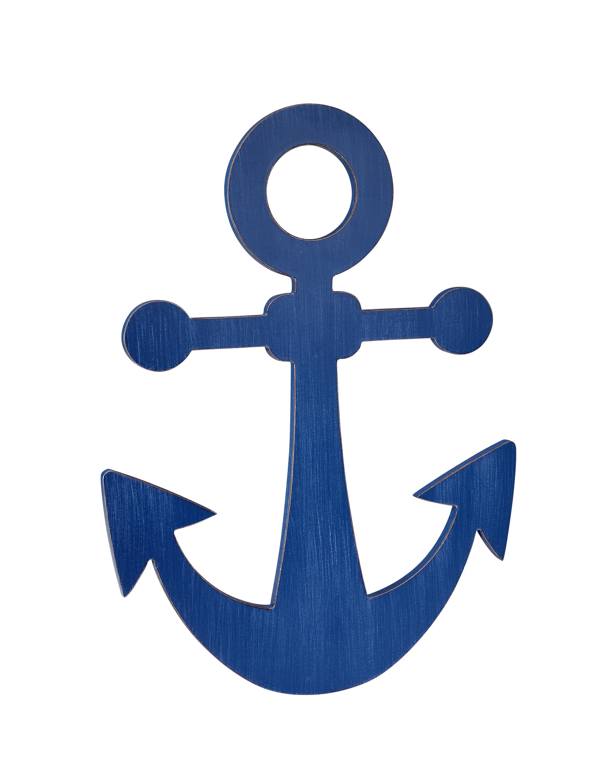 Little Love by NoJo Separates Collection Weathered Navy Blue Anchor Shaped Wall Art