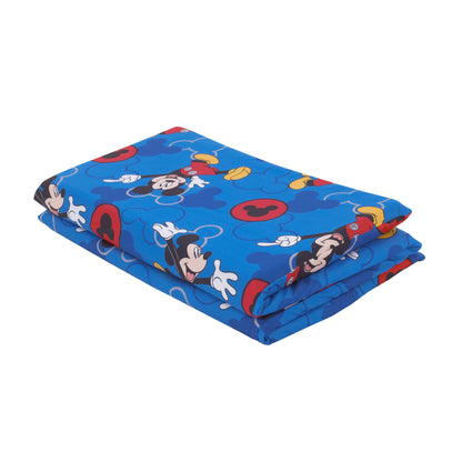 Disney Mickey Mouse Blue and Grey Preschool Nap Pad Sheet