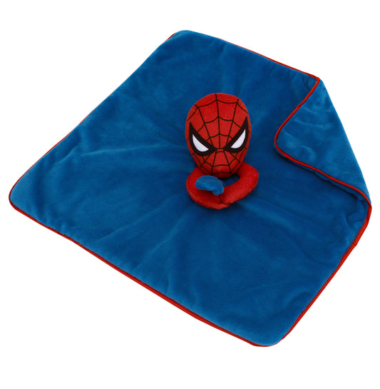 Marvel Spider-Man Blue and Red Super Soft Security Baby Blanket