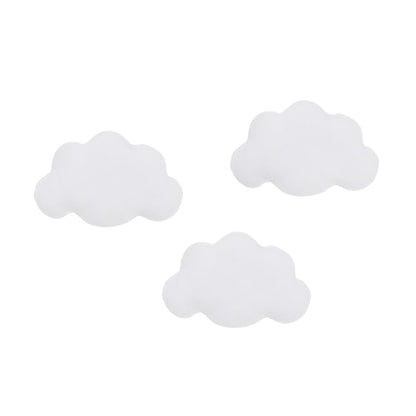 Little Love by NoJo 3 Piece White Soft Cloud Shaped Baby Nursery Wall Décor