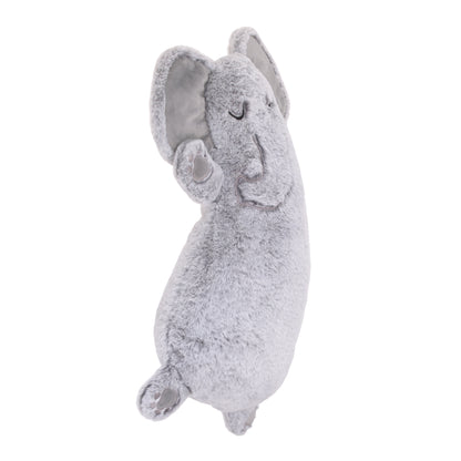 Little Love by NoJo Grey and Charcoal Oversized Sleepy Elephant Plush Stuffed Animal