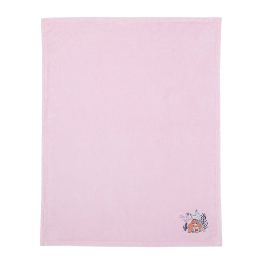 NoJo Disney The Little Mermaid Pink Ariel Cute by Nature Super Soft Baby Blanket