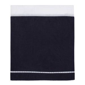 NoJo Team All Star Navy, Grey, and Light Blue, Football, Baseball, Soccer and Basketball, Fox, Raccoon and Hedgehog 4 Piece Nursery Crib Bedding Set - Comforter, 100% Cotton Fitted Crib Sheet, Crib Skirt and Storage Tote