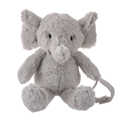 Little Love by NoJo Elephant Shaped Grey Plush Pacifier Buddy