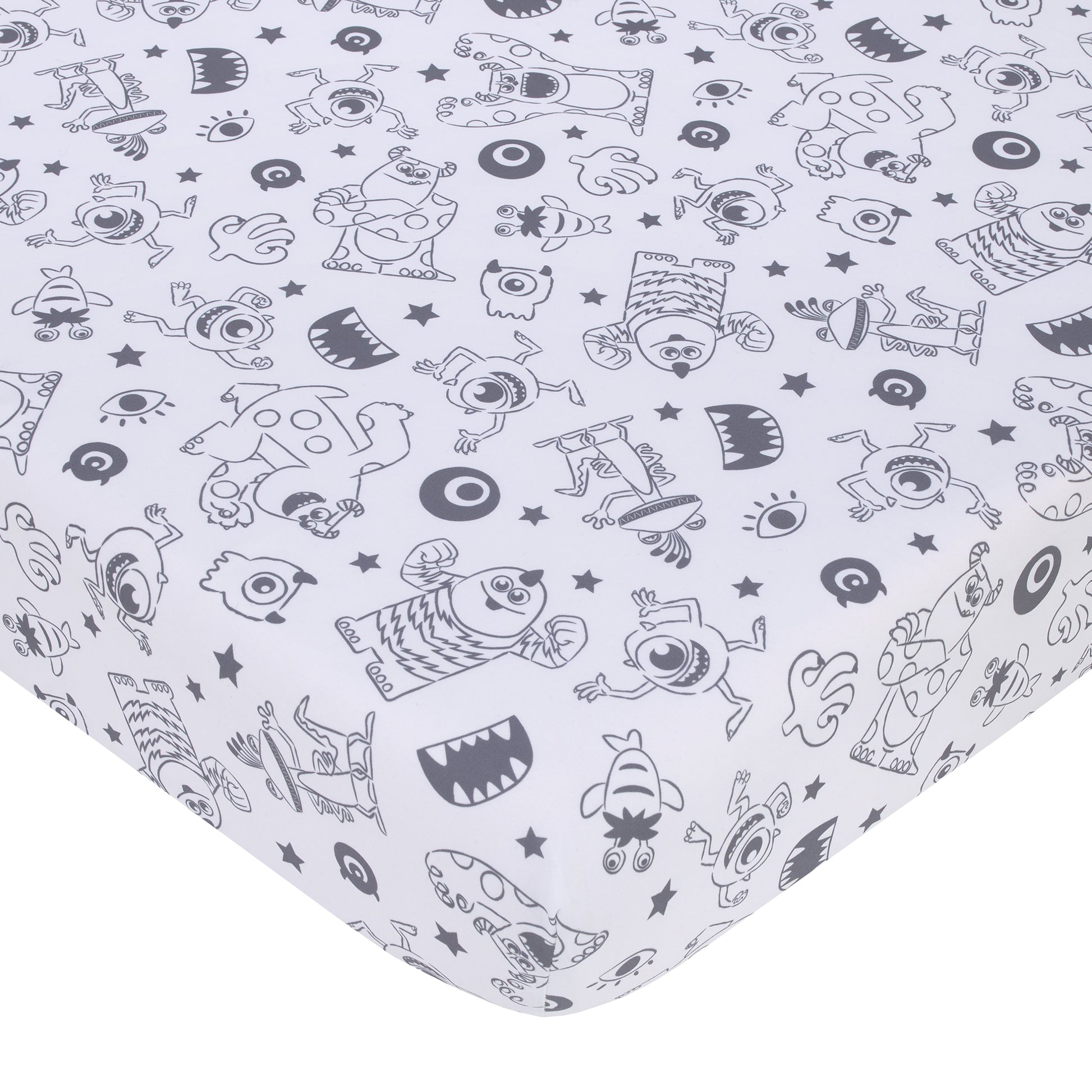 monsters inc sheets Disney Monsters, Inc. Cutest Little Monster 3 Piece Crib Bedding Set