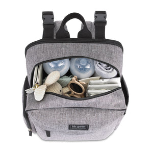 NoJo Baby Boom Gear Backpack Diaper Bag Gray