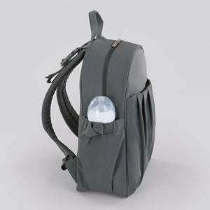 Motherhood Gathered Pocket Backpack Diaper Bag, Gray