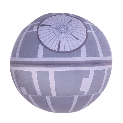 Star Wars Death Star Shaped Gray and White Plush Toddler Pillow