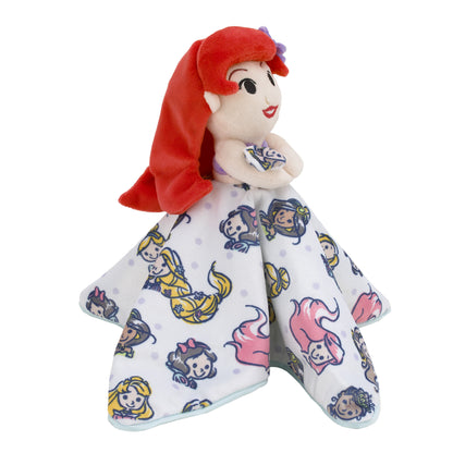 Disney Ariel and Princess White and Aqua Lovey Security Blanket