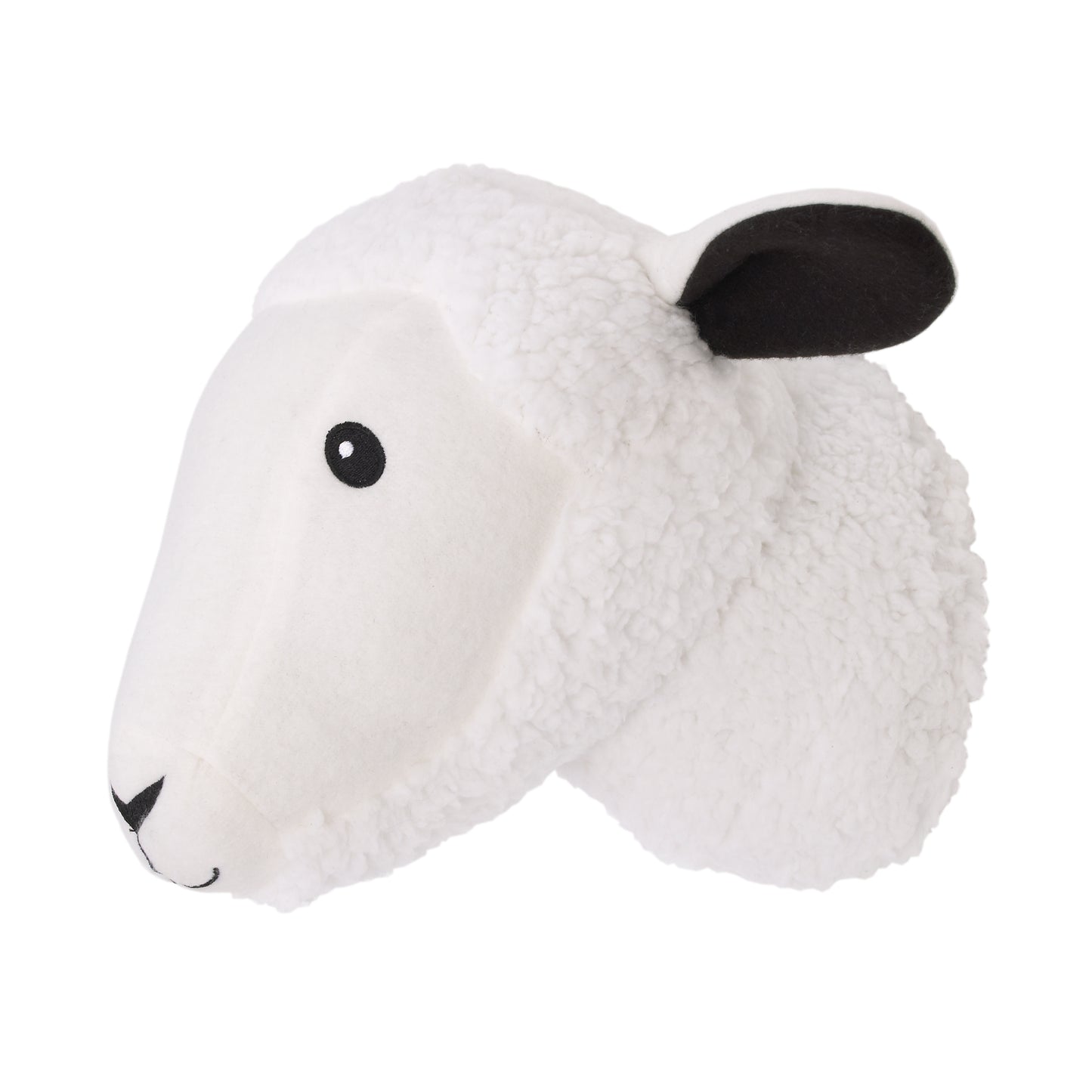 Little Love by NoJo Plush Fleece White Sheep Head Wall Décor