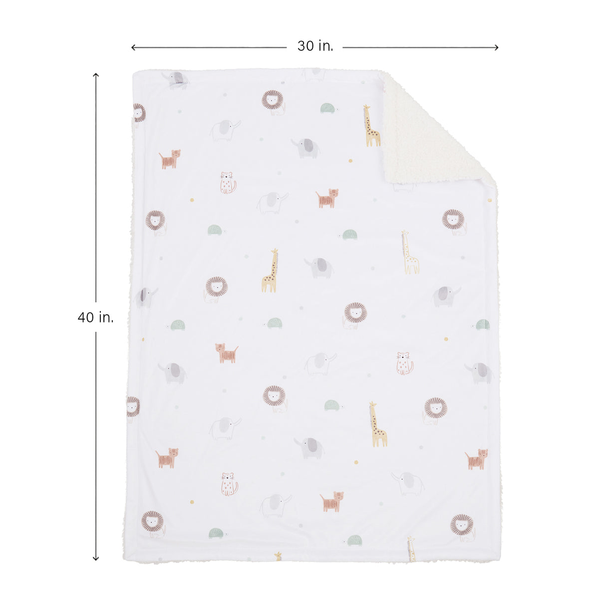 mini by Motherhood - Jungle Nest Sherpa Baby Blanket