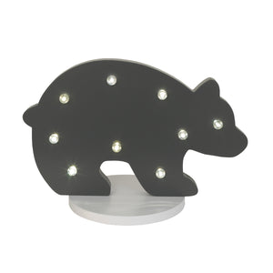 NoJo - Grey Bear Shaped Lighted Nursery DÃƒÂ©cor