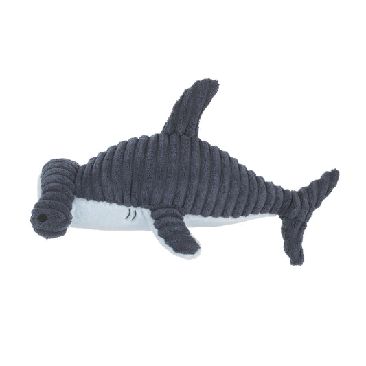 Explore Dream Discover Navy, and Light Blue Hammerhead Shark Shaped Plush Stuffed Animal