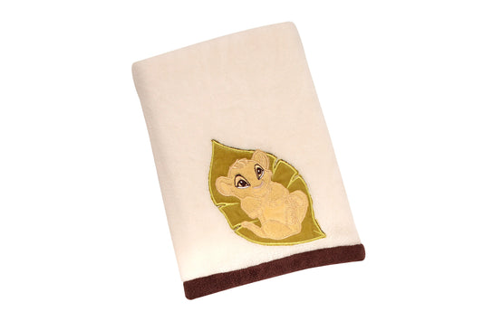 NoJo Disney Lion King Simba's Wild Adventure Super Soft Appliqued Baby Blanket