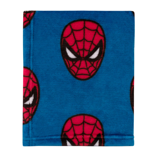 Spiderman Royal Blue and Red Super Soft Baby Blanket