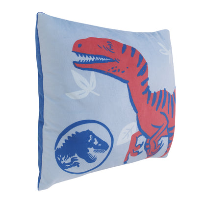 Universal Jurassic World Wild and Free Blue Dinosaur Toddler Pillow